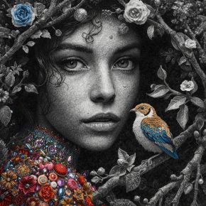 Lucid_Origin_In_a_style_of_Knitted_Wool_create_a_detailed_mono_1663 