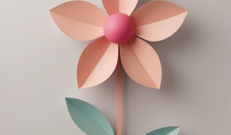 Origami flower