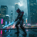 recraft v4 Modern ronin in futuristic tech armor cinematic photography skyscraper rooftop i 1 | MIfoto.hu - a [ MI ] közösségünk!